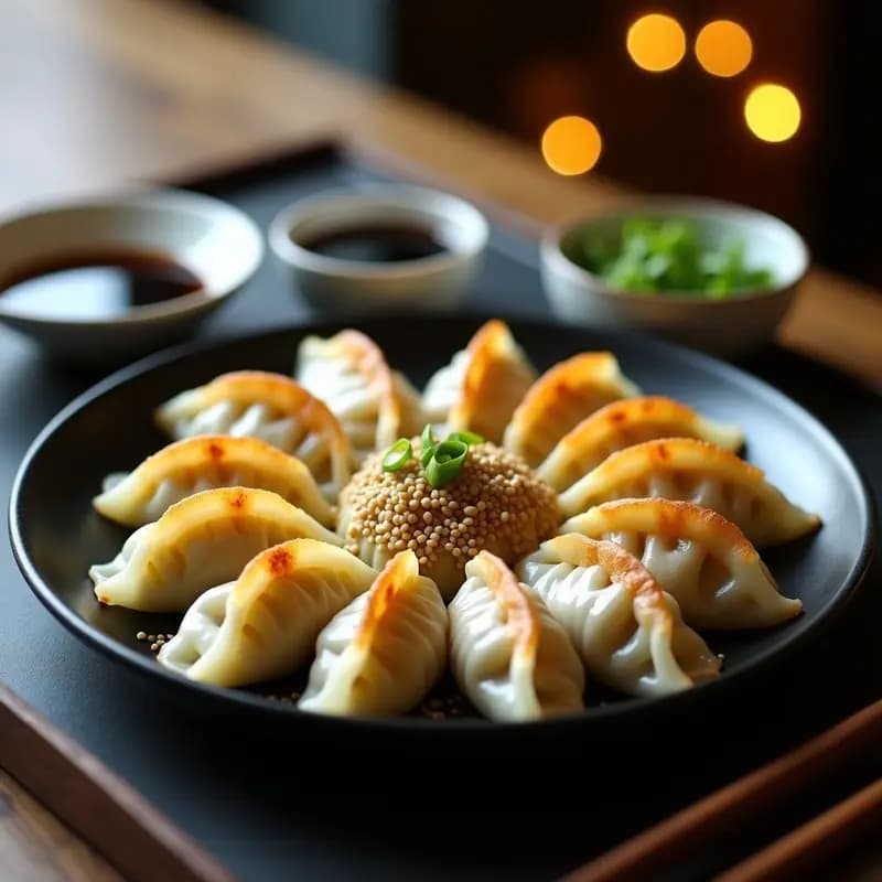 Gyoza de Cristal de Repollo Rellenos de Hongos Shiitake: Receta Japonesa Transparente en Airfryer