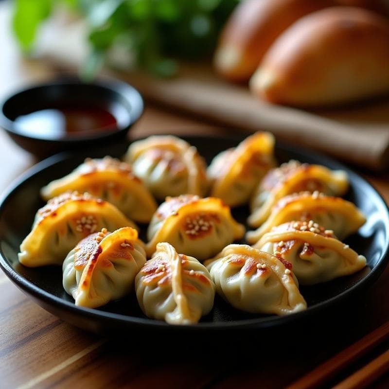Gyoza Japonesas de Espinaca y Queso de Oveja: Receta en Airfryer Crujiente y Sin Rebozar