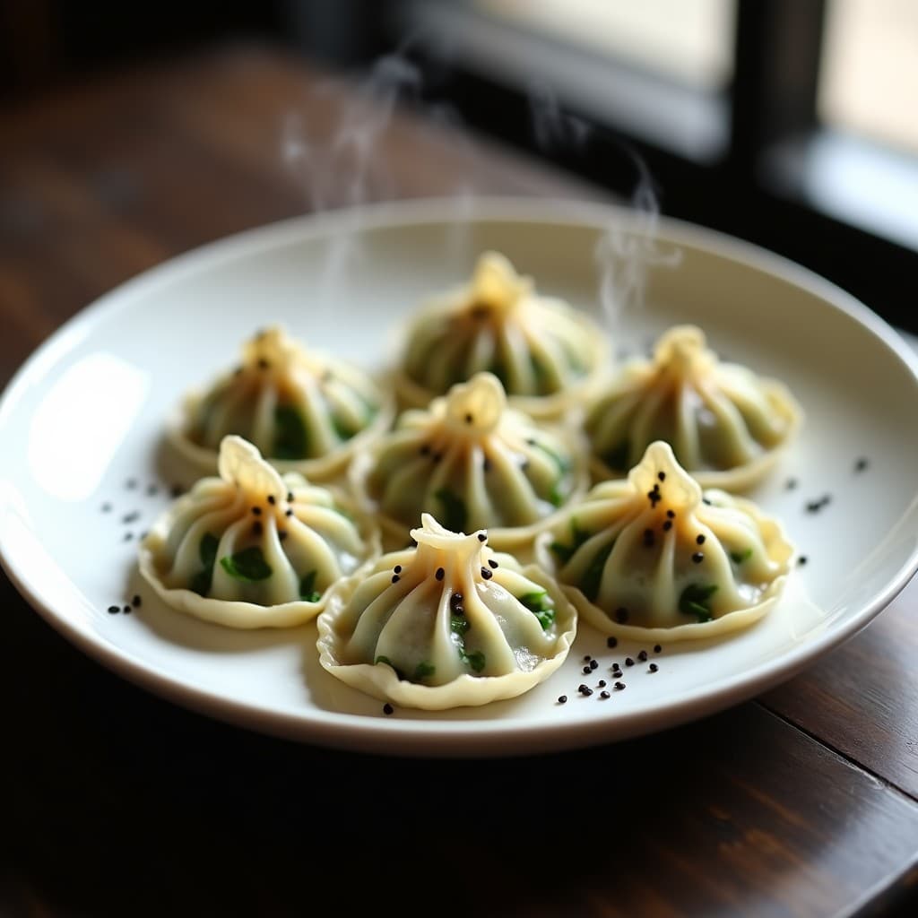 Gyoza de Espinacas y Queso de Cabra al Vapor: Receta Japonesa Baja en Carbohidratos