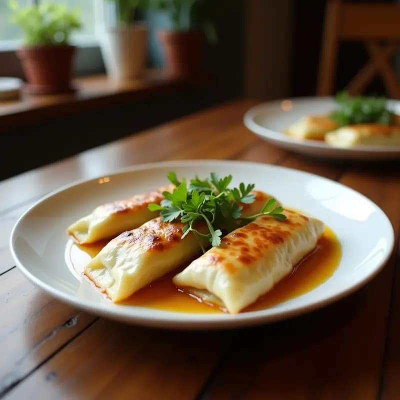 Gyoza de Espinacas y Queso de Cabra: Receta Japonesa Vegana en Sartén Antiadherente