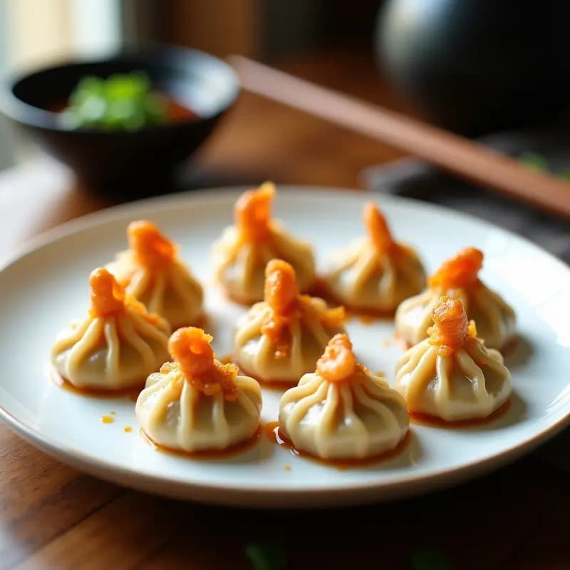 Gyoza de Gambas y Ovalado de Cebolla: Receta Japonesa en Sartén Antiadherente