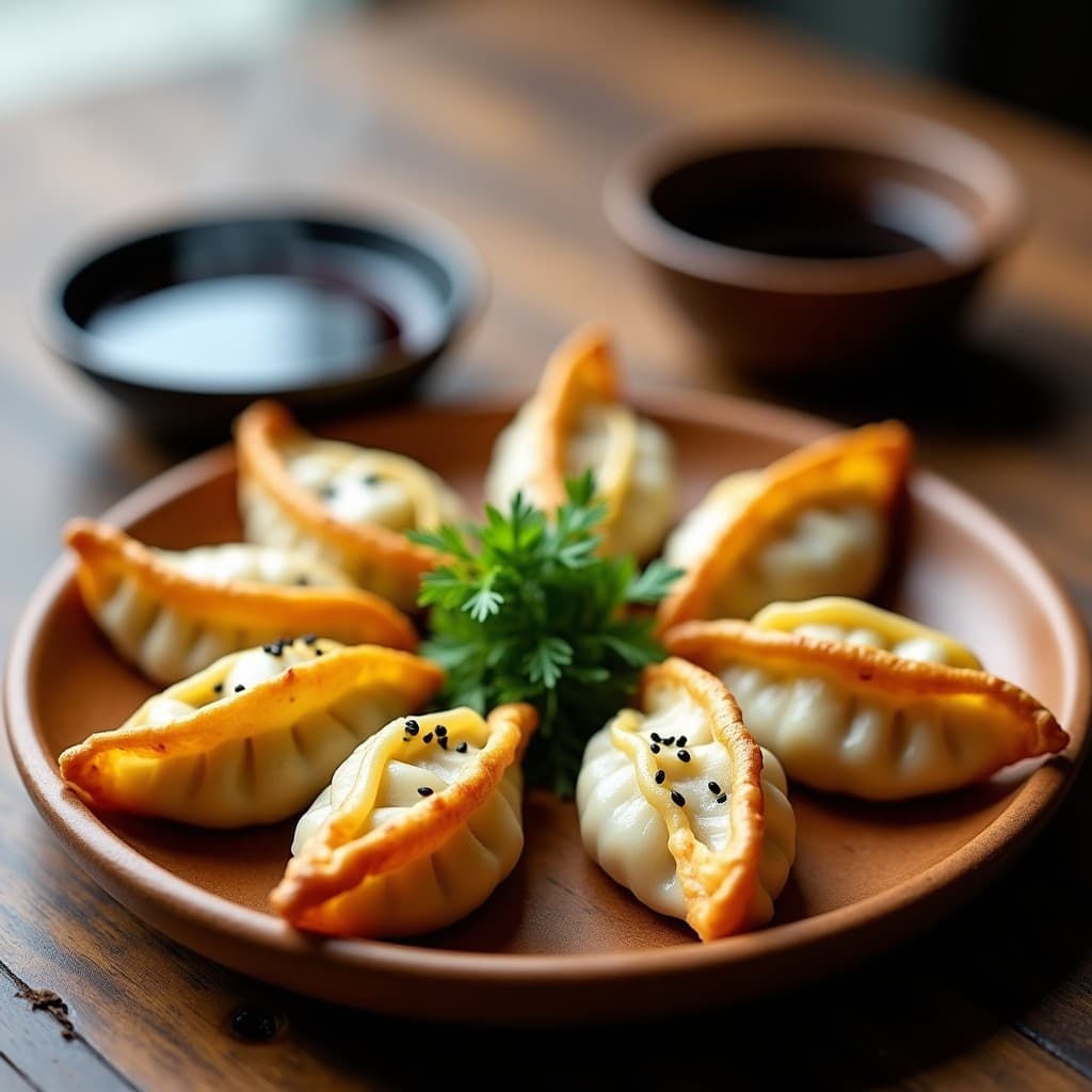 Gyoza de Queso Halloumi y Espárragos: Receta Japonesa Alta en Proteína en 20 Minutos
