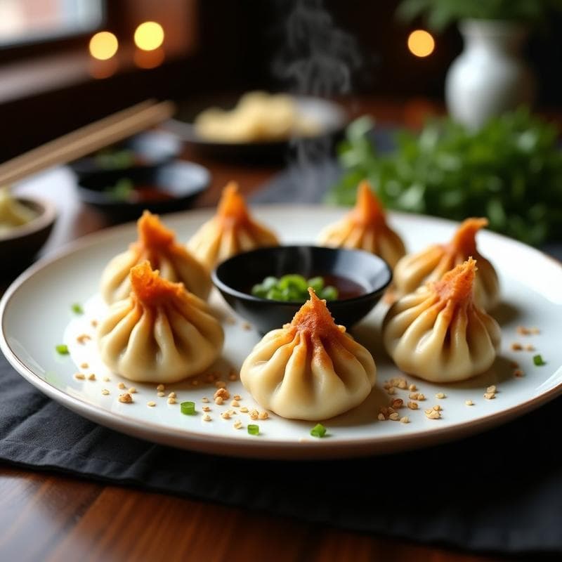 Gyoza de Hongos Portobello y Tofu Ahumado: Receta Japonesa Vegana en Sartén