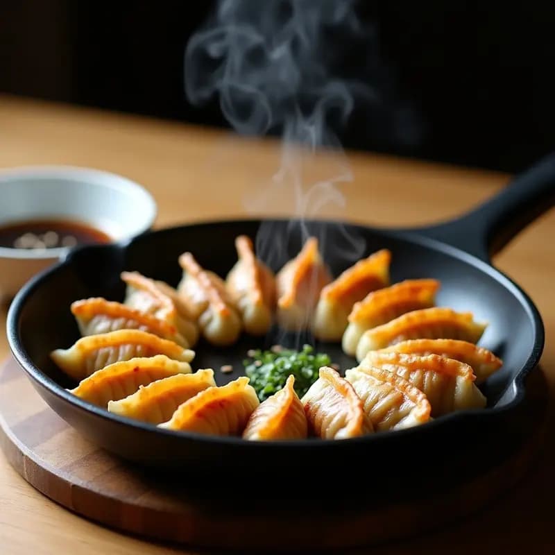 Gyoza de Hongos Shiitake y Repollo: Receta Japonesa Vegana y Crujiente en Sartén