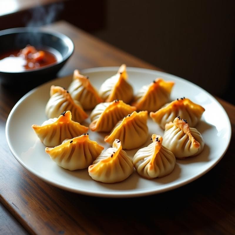 Gyoza de Kimchi y Tofu Ahumado: Receta Japonesa Crujiente en Sartén Antiadherente