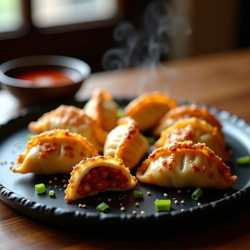 Gyoza de Kimchi y Tofu: Empanadillas Coreanas Veganas y Picantes en Airfryer