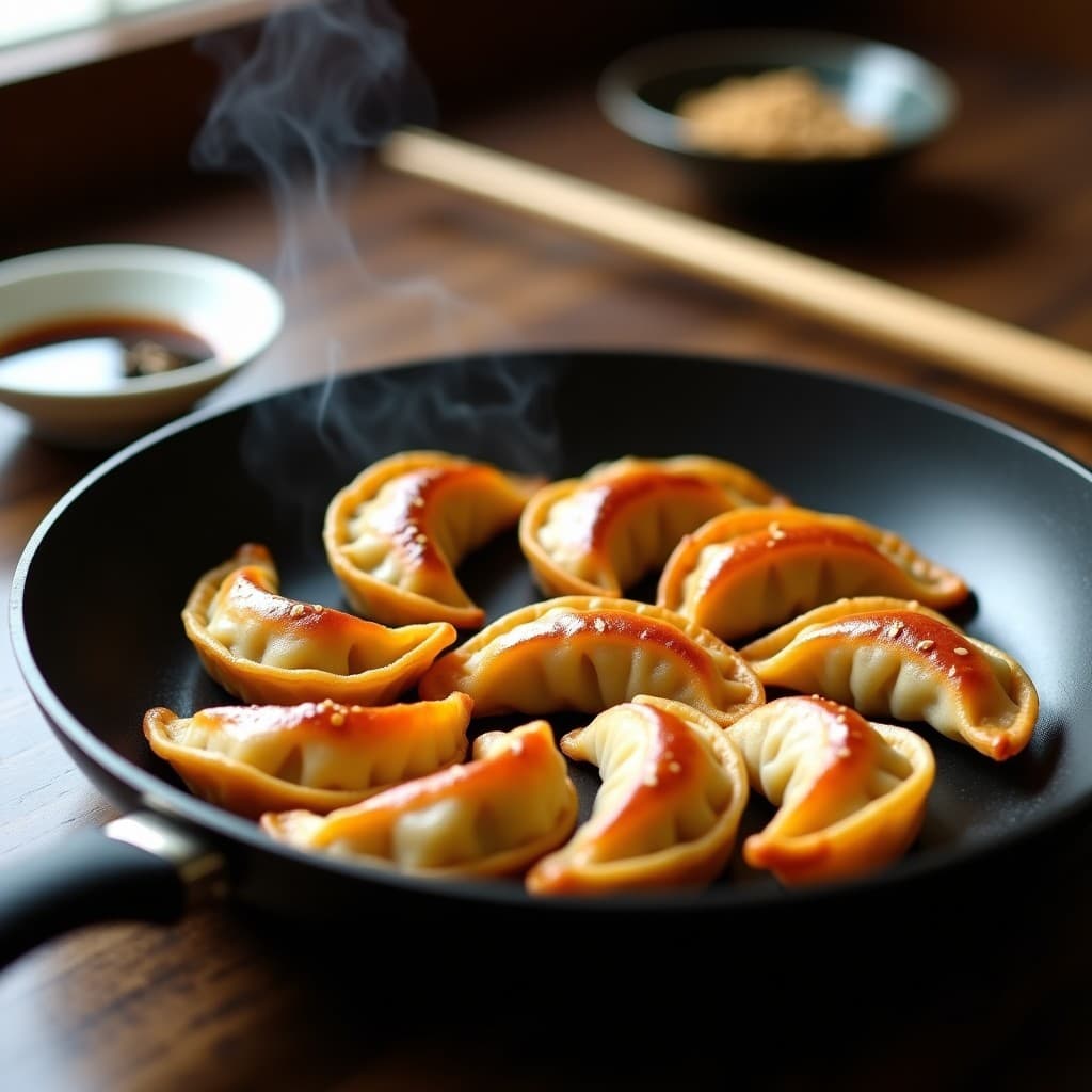 Gyoza de Kimchi Vegano y Tofu Sedoso: Receta Coreana en Sartén Antiadherente