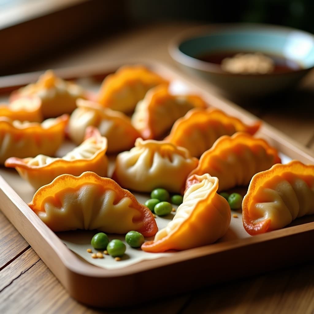 Gyoza de Kimchi Vegano y Edamame: Receta Coreana Crujiente en Airfryer sin Fritura