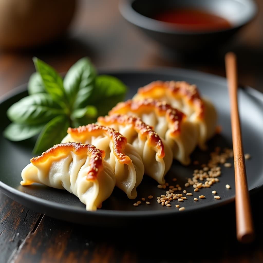 Gyoza de Champiñones y Espinacas con Masa de Konjac: Receta Japonesa Keto en Airfryer