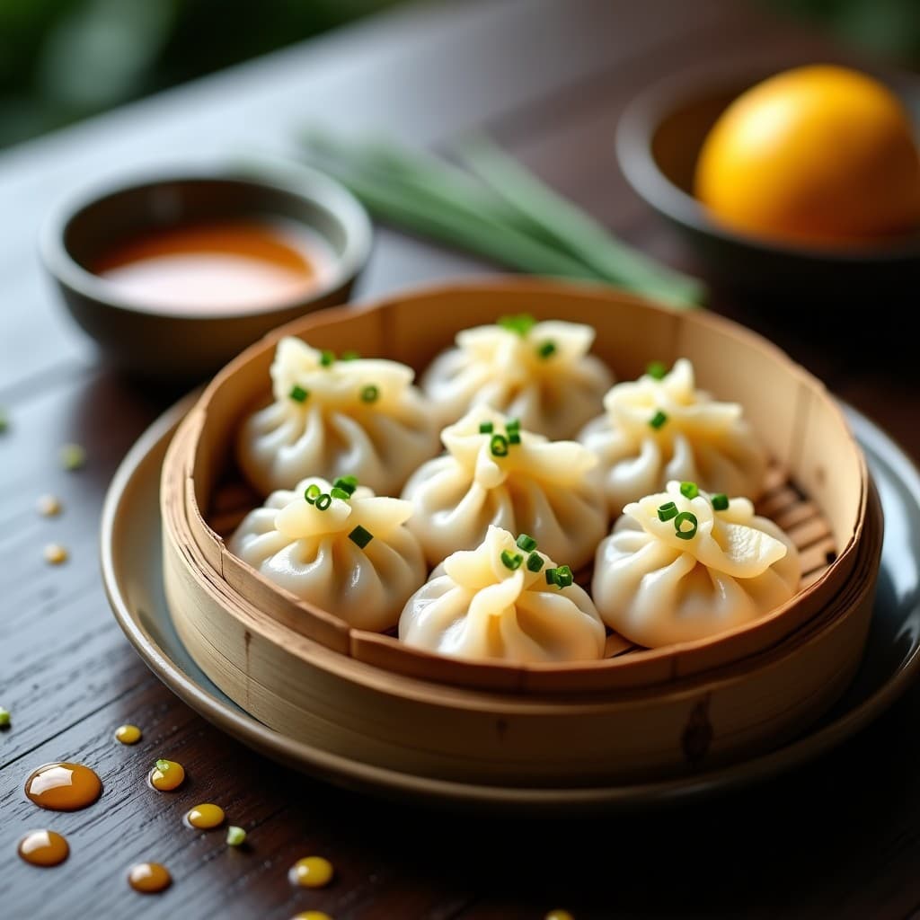 Gyoza de Langostinos y Cítricos con Salsa de Ponzu: Receta Japonesa y Baja en Calorías al Vapor