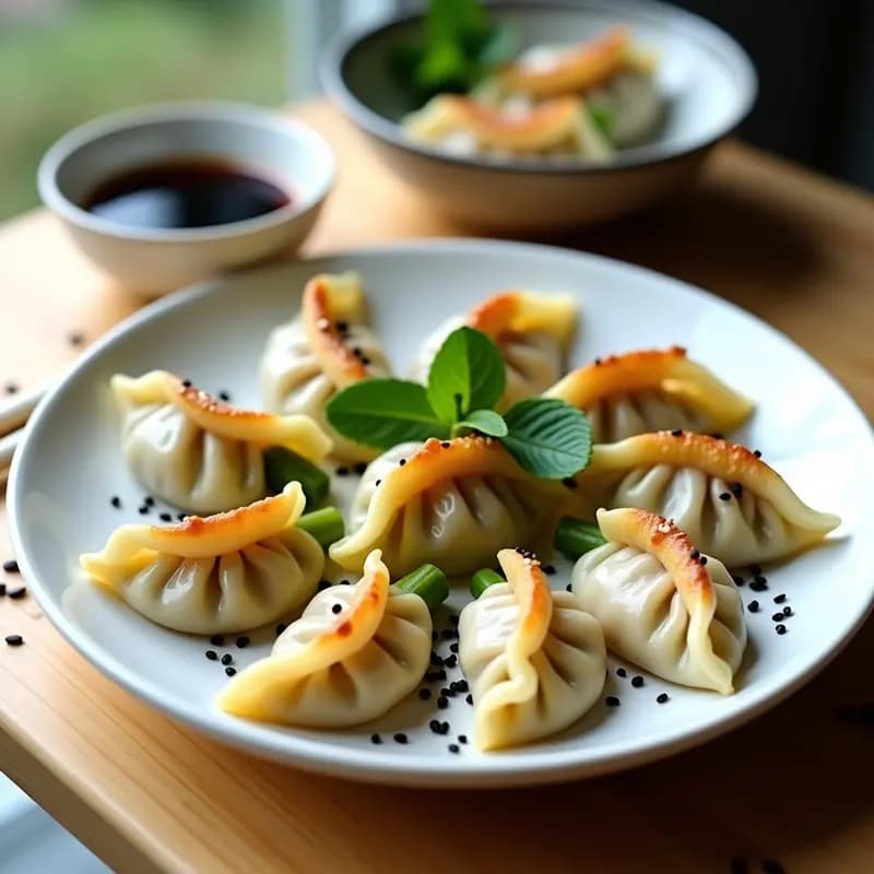 Gyoza de Polen y Espárragos Trigueros: Receta Japonesa Primaveral y Sin Gluten