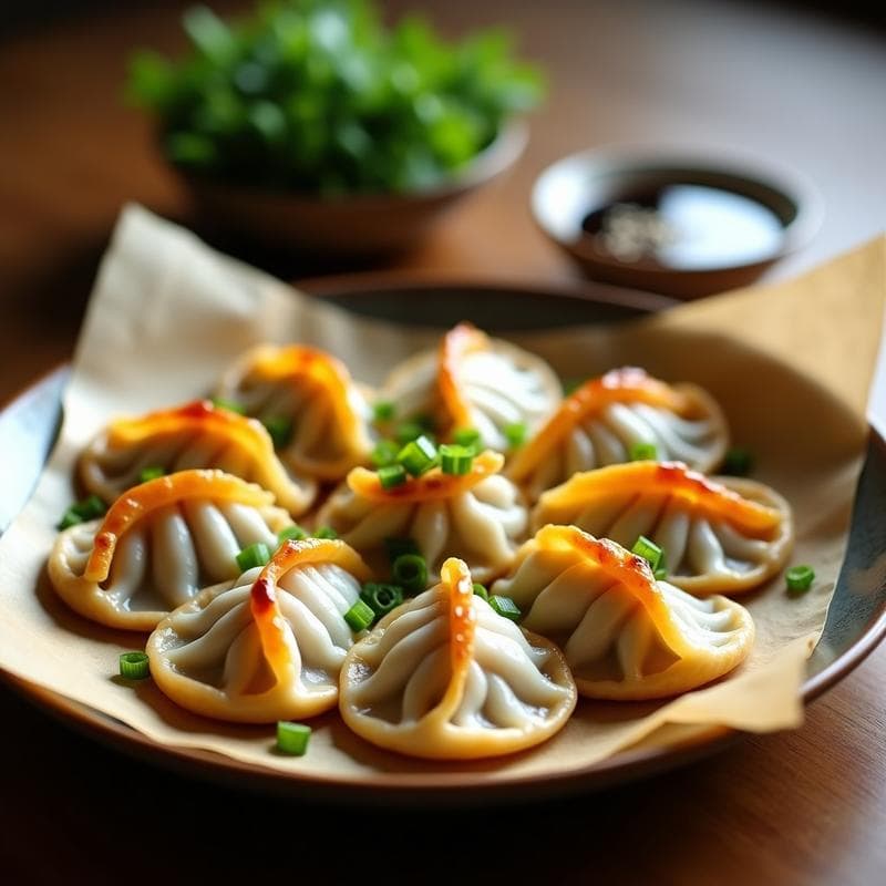 Gyoza de Pollo y Cebollino al Vapor: Receta China en Airfryer Baja en Calorías