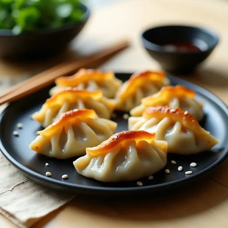 Gyoza de Pollo y Col China al Vapor: Receta Japonesa de Tupper en Airfryer