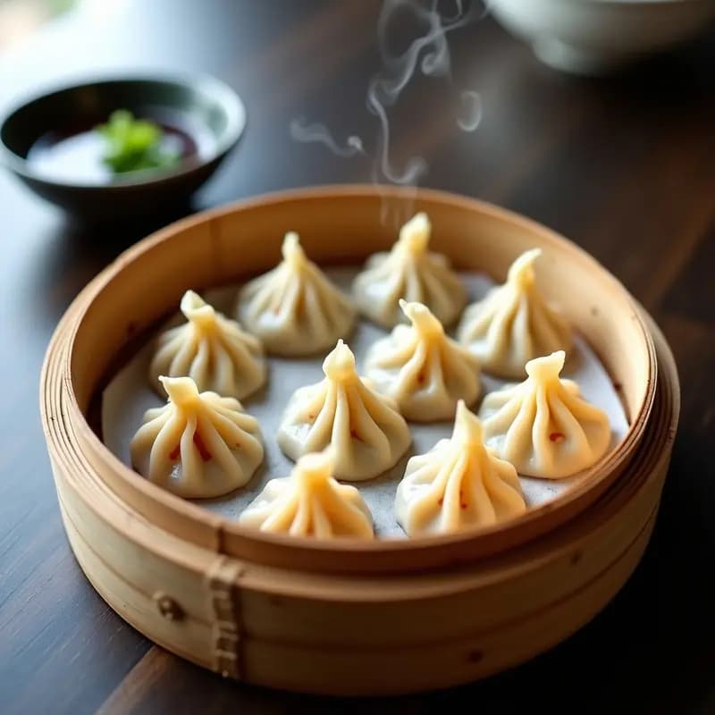 Gyoza de Pollo y Kimchi: Dumplings Coreanos Picantes al Vapor