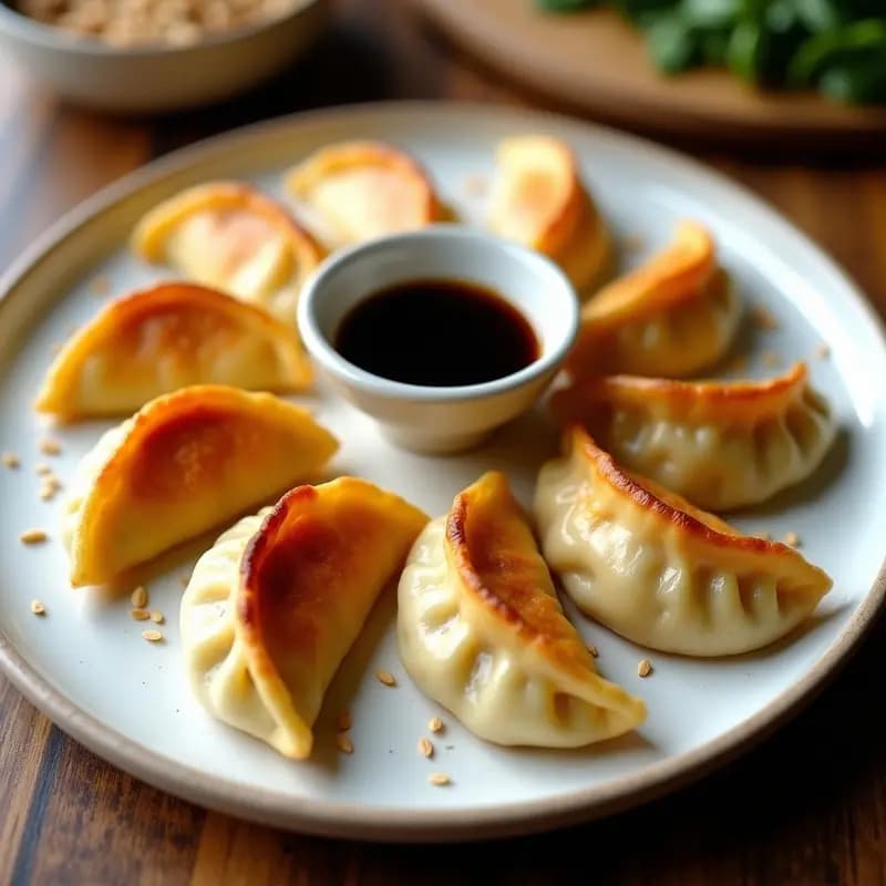 Gyoza Japoneses de Pollo y Repollo: Receta Casera en Airfryer y Crujientes