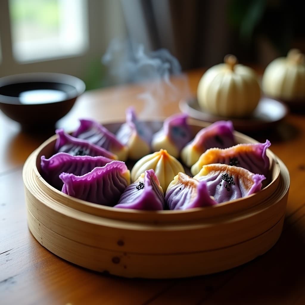 Gyoza de Repollo Morado y Tofu al Vapor: Receta Japonesa Sin Gluten y Crujiente