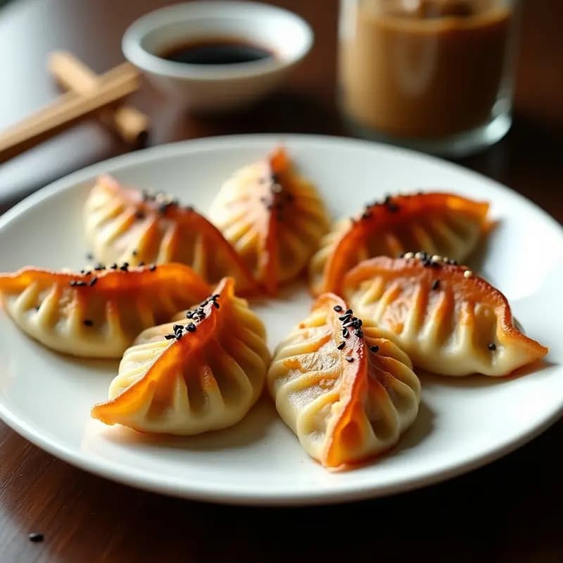 Gyoza de Champiñones Shitake y Cebolla Morada: Empanadillas Japonesas en Airfryer