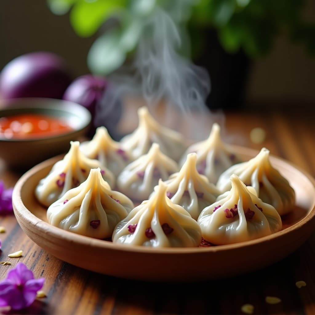 Gyoza de Shitake y Repollo Morado: Receta Vegana al Vapor con Salsa de Chili Crisp