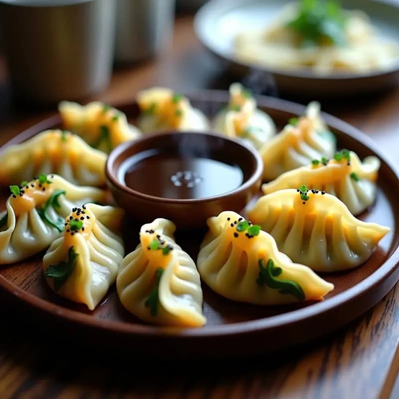 Gyoza al Vapor de Espinaca y Queso de Soja: Receta Japonesa en Thermomix