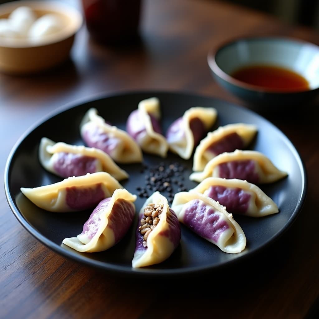 Gyoza Vegana de Col Morada y Shiitake: Receta Japonesa con Envoltura de Arroz en Thermomix