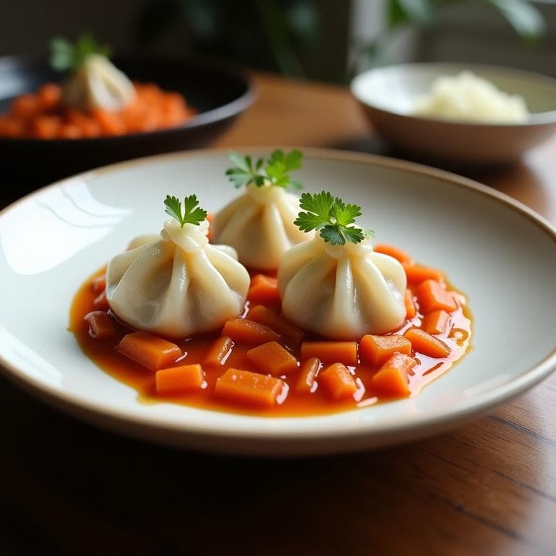 Gyoza Veganos de Kimchi y Tofu al Vapor: Receta Japonesa Sin Gluten y Alta en Probióticos