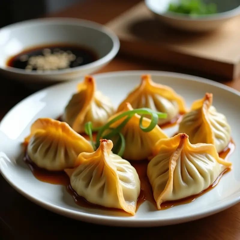 Gyozas de Calabacín y Tofu Ahumado: Receta Japonesa Vegana al Vapor en Airfryer