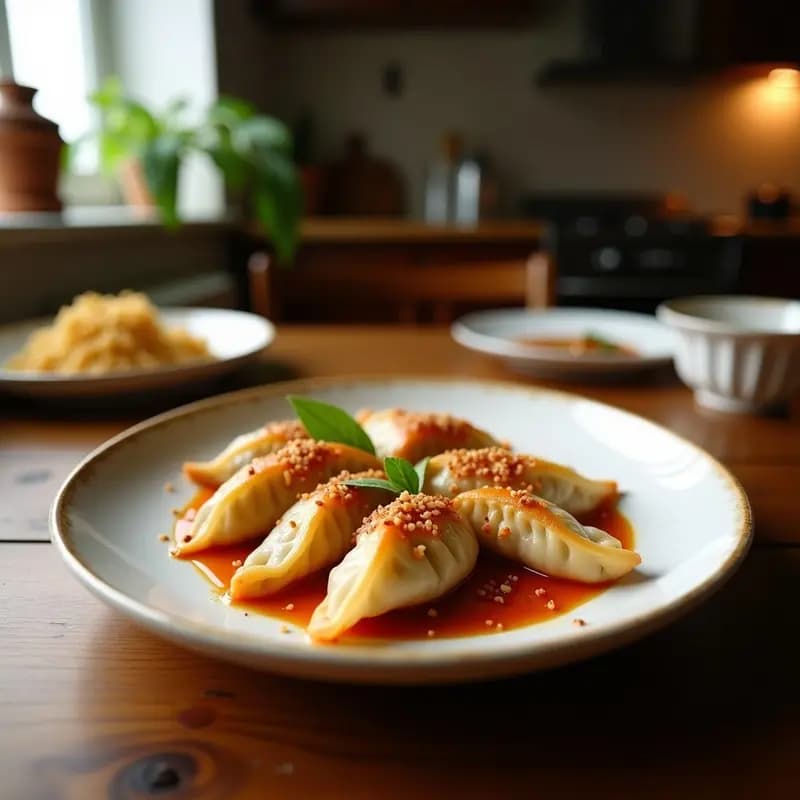 Gyozas de Cerdo y Repollo con Salsa de Sésamo: Receta Japonesa en Sartén y Alta en Proteína