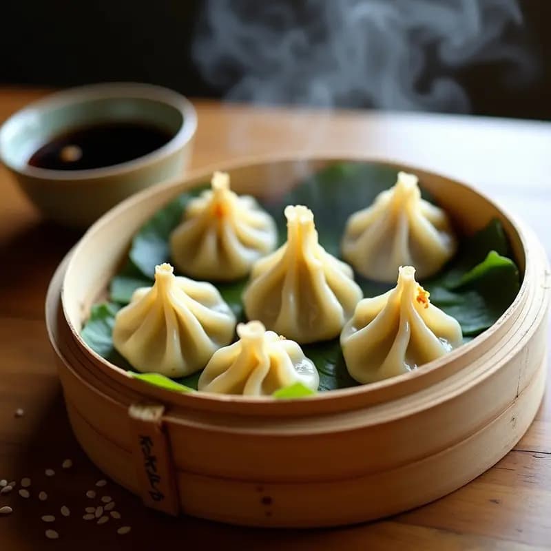 Gyozas de Col Rizada y Queso de Anacardo: Receta Japonesa Vegana al Vapor