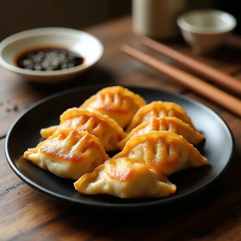 Gyozas de Coliflor y Hongos Shimeji: Empanadillas Japonesas Veganizadas en Airfryer