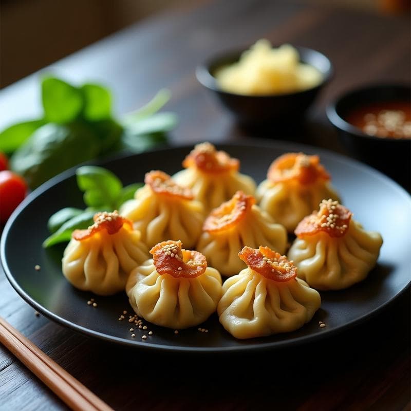 Gyozas de Espinaca y Tofu Fritos en Airfryer: Aperitivo Japonés Sin Gluten