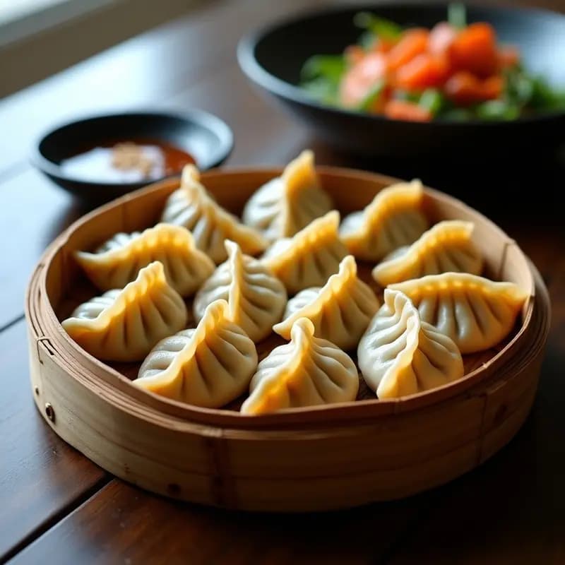 Gyozas Japonesas de Pollo y Repollo: Receta al Vapor en 20 Minutos