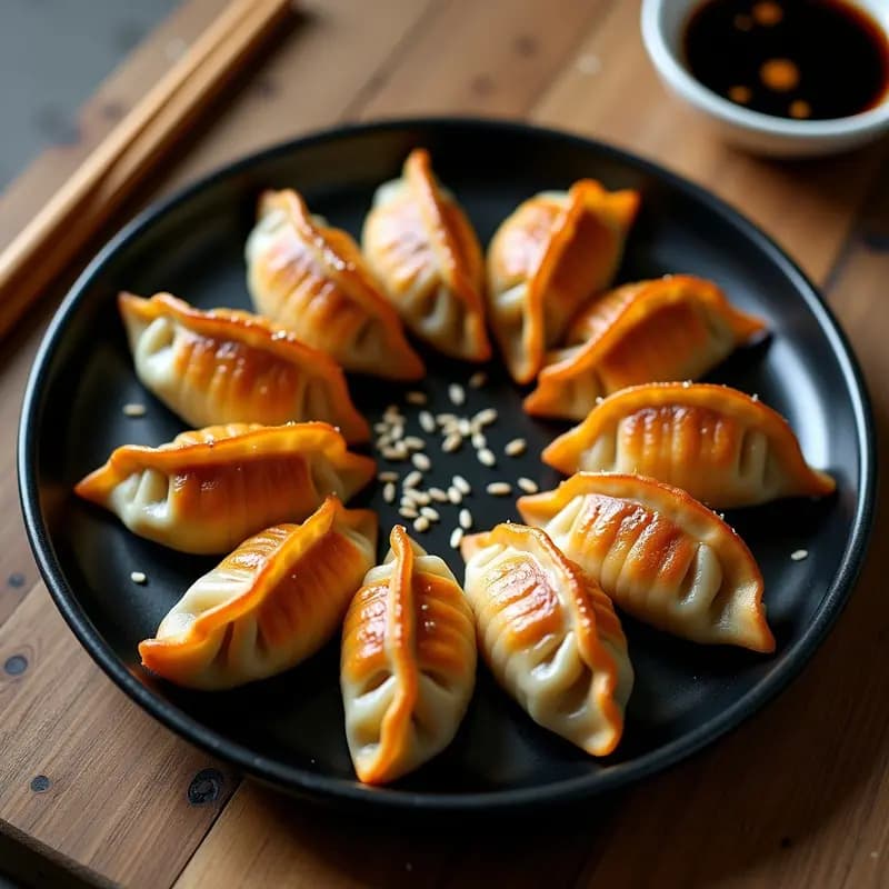 Gyozas de Champiñones Portobello y Cebolla Caramelizada: Receta Japonesa en Airfryer