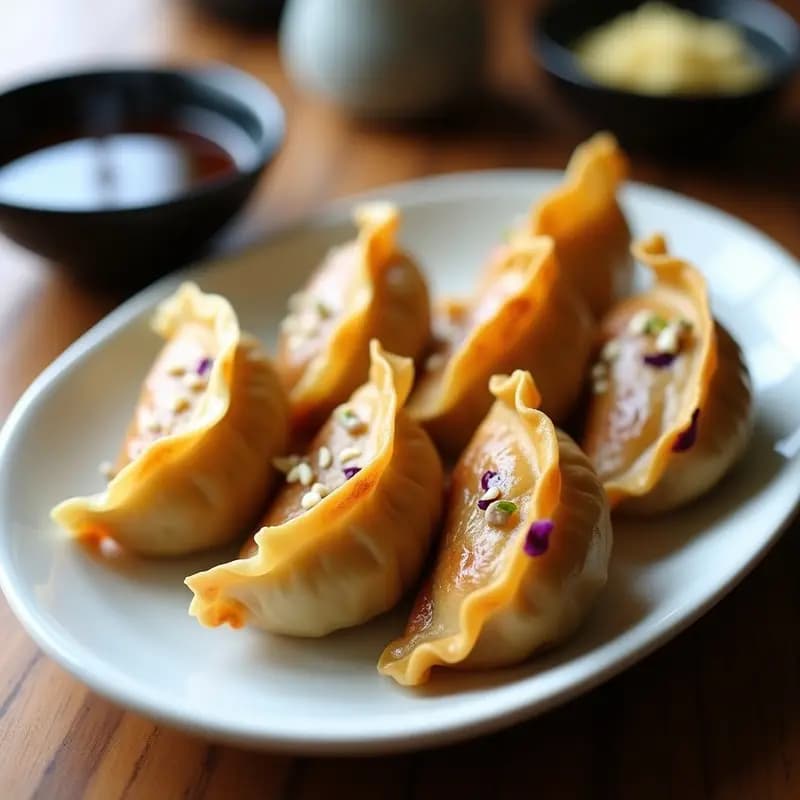 Gyozas de Repollo y Champiñones: Empanadillas Japonesas Veganas en Airfryer
