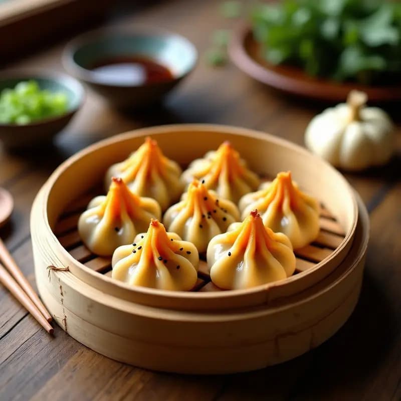 Gyozas al Vapor de Calabaza Kabocha y Tofu: Receta Japonesa Keto y Sin Gluten