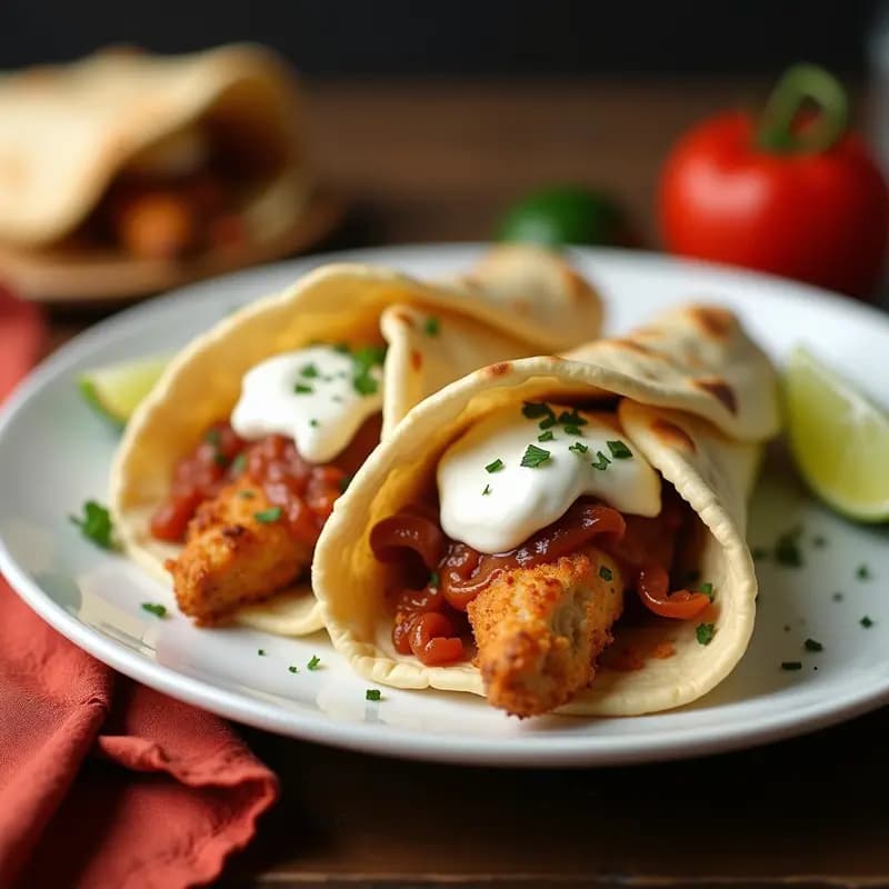 Gyros de Pollo y Yogur de Coco: Receta Griega Keto en Pan de Pita Sin Gluten