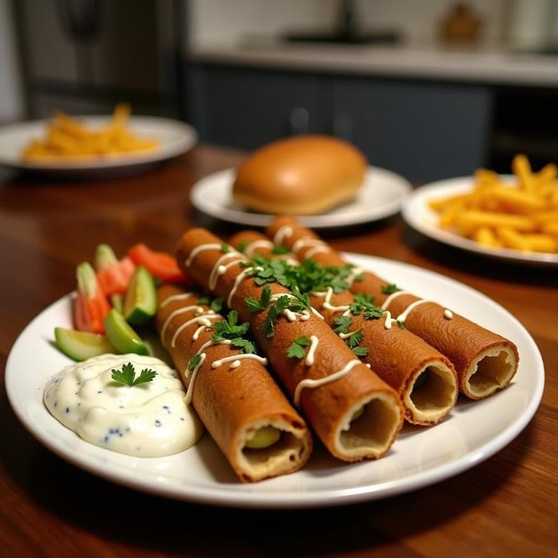 Gyros de Seitan con Tzatziki de Pepino y Eneldo: Receta Griega Vegana en Airfryer