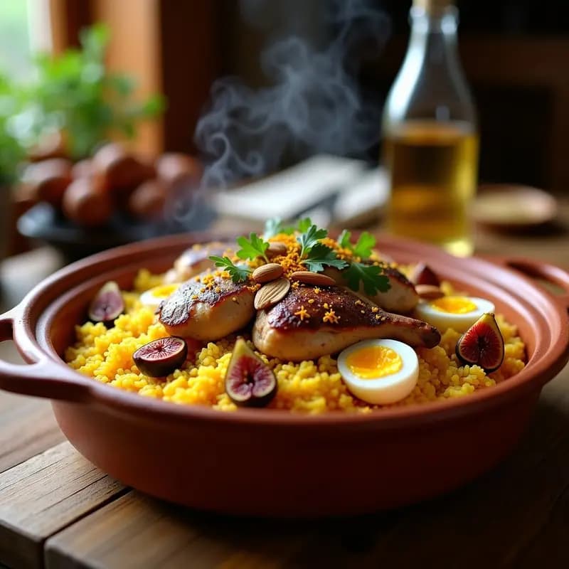 Hadar en Cocina Judía con Pollo y Arroz: Plato Festivo de Shabat