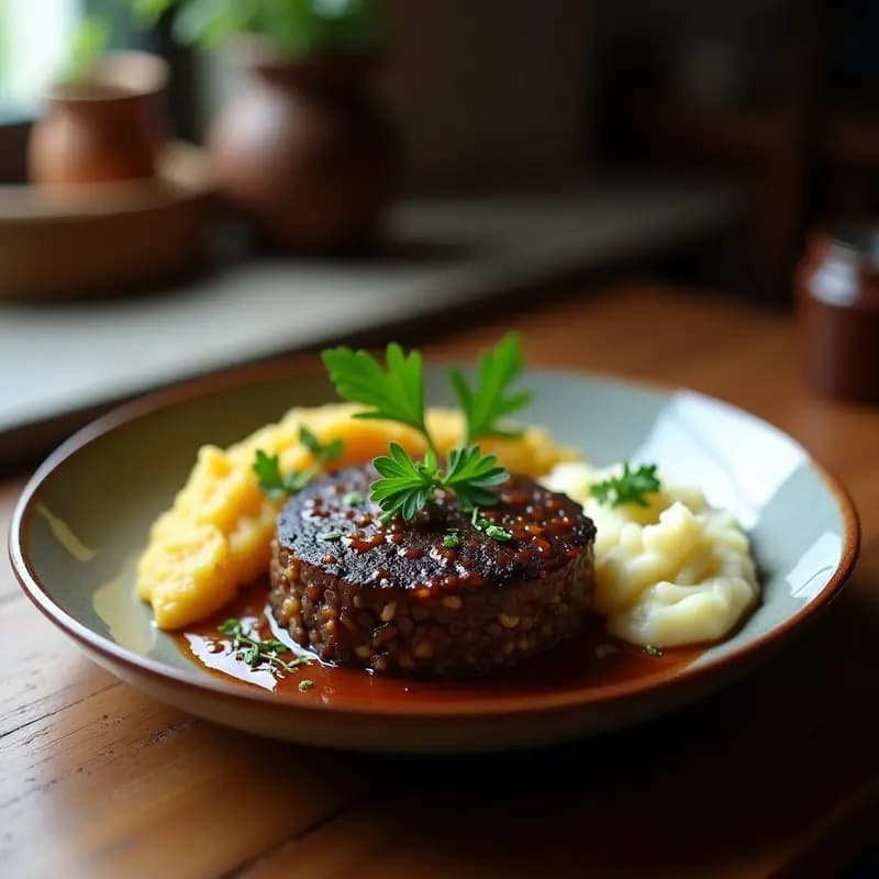 Haggis Vegetariano con Neeps y Tatties: Receta Escocesa Vegana en Olla Lenta