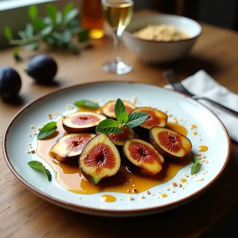 Halloumi a la Parrilla con Higueras y Miel: Entrante Chipriota Vegano y Dulce-Salado