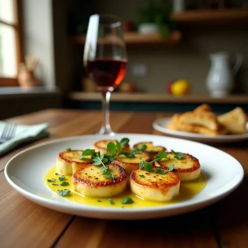 Halloumi a la Plancha con Limón y Hierbas: Aperitivo Mediterráneo Sin Gluten