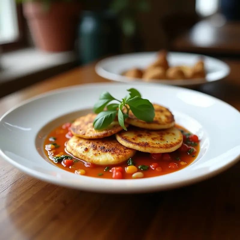 Halloumi a la Plancha con Salsa de Granada y Menta: Entrante Mediterráneo en 10 Minutos