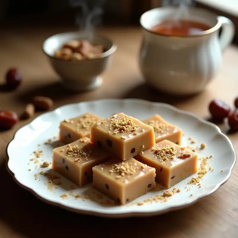 Halva de Dátiles y Nueces con Cardamomo: Postre Iraní Sin Horno en 15 Minutos