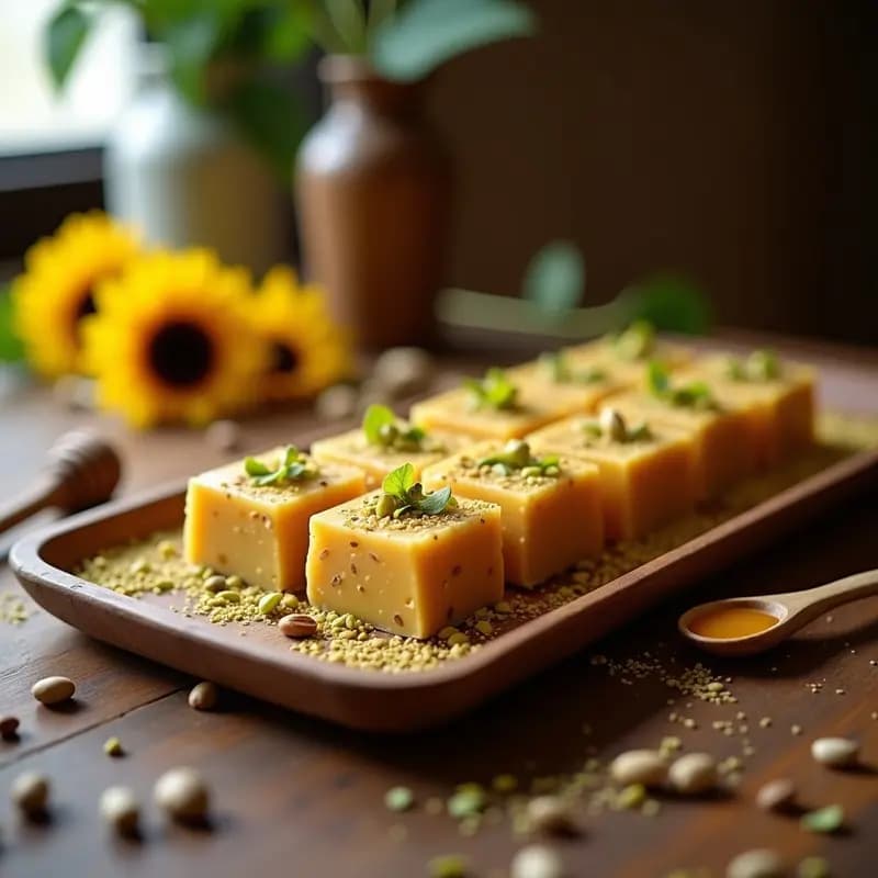 Halva Iraní de Semillas de Girasol y Cardamomo: Postre Energético Sin Harina