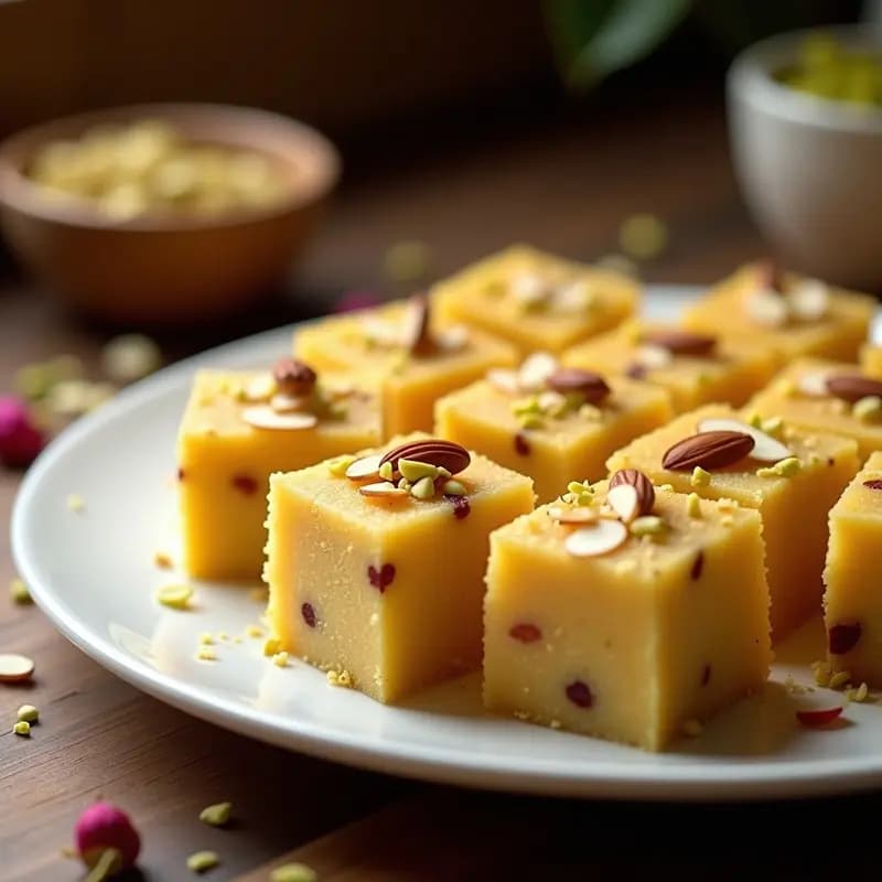 Halva de Sémola con Cardamomo y Pasas: Postre Hindú Sin Lácteos en 20 Minutos