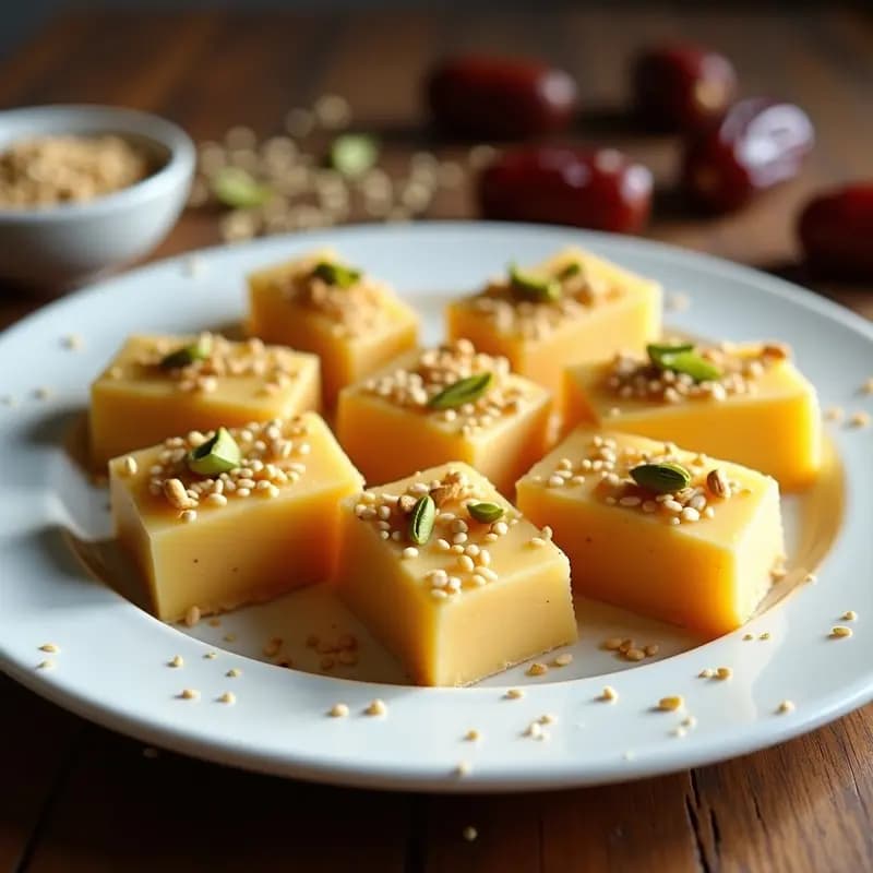 Halva de Sémola y Dátiles: Postre Mediooriental Dulce y Nutritivo Sin Harina