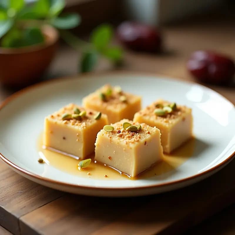 Halva de Sémola y Dátiles: Postre Turco Energético Sin Horno