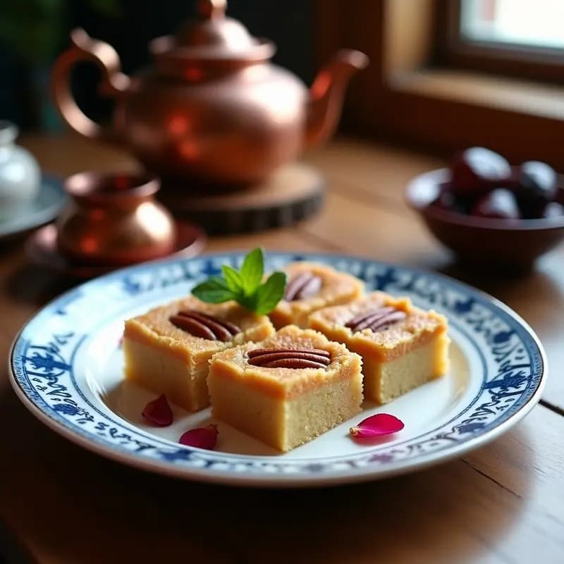 Halva de Sémola y Nueces: Postre Persa Dulce y Nutritivo sin Azúcar Refinado