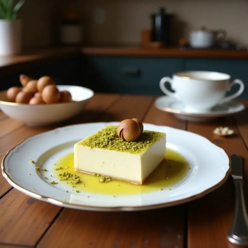 Halva de Sémola y Pistacho: Postre Iraní Keto con Cardamomo y Rosa