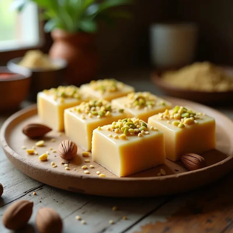 Halva Persa de Semillas de Sésamo y Cardamomo: Postre Tradicional Sin Gluten