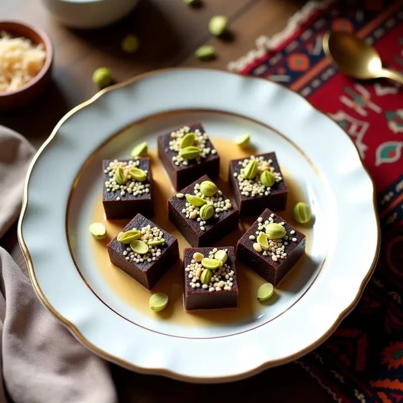 Halva de Sésamo y Dátiles: Postre Persa Sin Harina y Energético para el Día